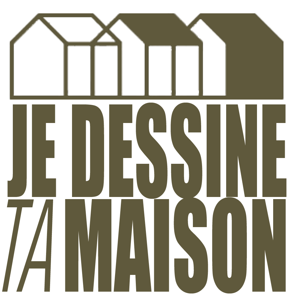Logo Je dessine ta maison fond transparent