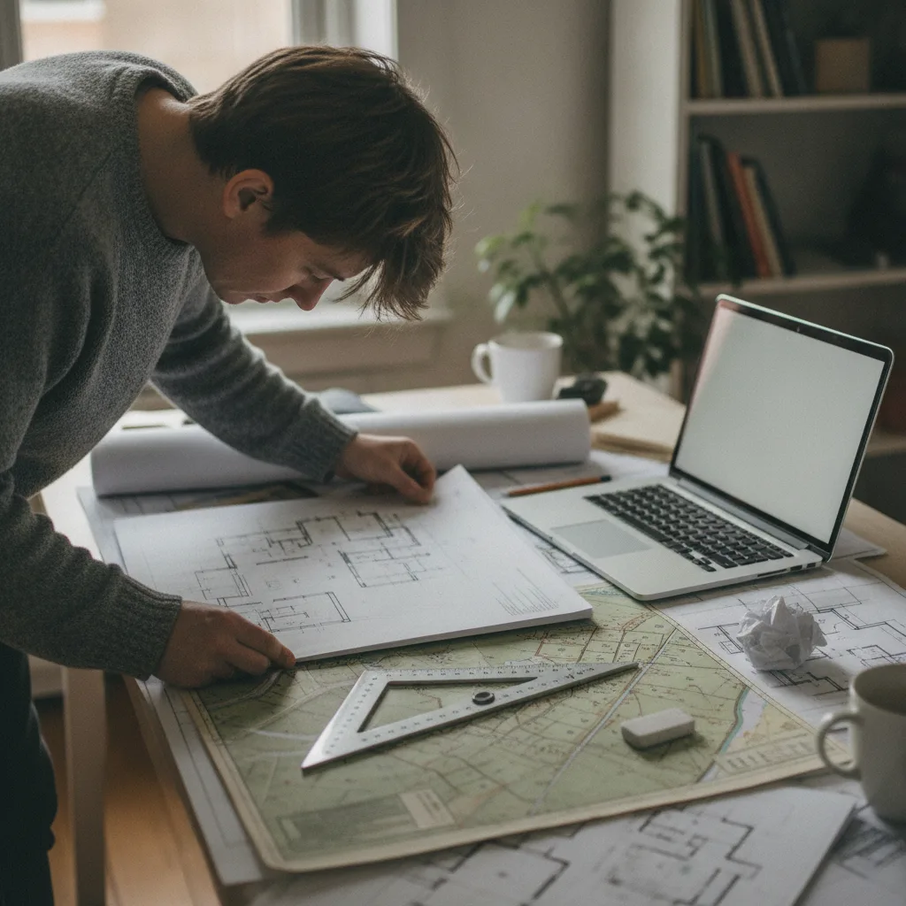 plan de masse et plan de coupe