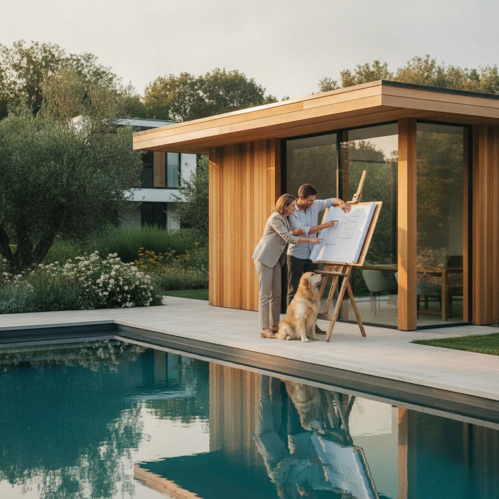 pool house moderne permis de construire pool house moderne permis de construire